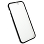 Coque Just in Case Magnetic Metal Tremp&eacute; Glass Cover pour iPhone 14 Pro - noire et transparente