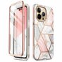 Supcase Cosmo Case Marble Coque compatible avec iPhone 14 Pro Max - Or Rose