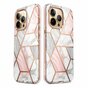 Supcase Cosmo Case Marble Coque compatible avec iPhone 14 Pro Max - Or Rose