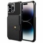 Just in Case &Eacute;tui hybride avec porte-cartes magn&eacute;tique compatible avec iPhone 14 Pro - noir
