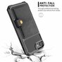 Coque hybride porte-carte magn&eacute;tique Just in Case pour iPhone SE 2020 et iPhone SE 2022 - noir