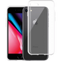 Just in Case Coque souple en TPU compatible avec iPhone SE 2020 et &agrave; l&#039;iPhone SE 2022 - transparente