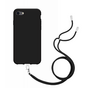 Coque en TPU souple Just in Case avec cordon pour iPhone SE 2020 iPhone SE 2022 - Noir