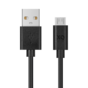 XQISIT Charge &amp; Sync Micro-USB vers USB-A 2.0 100cm - Noir