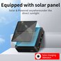 Solar Powerbank Chargeur Solaire 10000mAh 3 Ports USB-A avec USB-C et Micro-USB - Noir