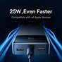 Baseus Bipow Power Bank 20000mAh 25W Charge Rapide Double Port et C&acirc;ble USB-A et USB-C - Noir