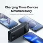 Baseus Bipow Powerbank 20000mAh 25W Charge Rapide Double port et c&acirc;ble USB-A et USB-C - Noir