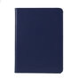 Housse en cuir Litchi Grain pour iPad Pro 12,9 pouces (2018 2020 2021 2022) avec couvercle - Bleu