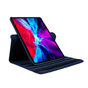 Grain De Litchi En Cuir compatible avec iPad Pro 12,9 Pouces (2018 2020 2021 2022) Couverture Rotative Avec Couverture - Bleu