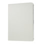 Grain De Litchi En Cuir compatible avec iPad Pro 12,9 Pouces (2018 2020 2021 2022) Couverture Rotative Avec Couverture - Blanc