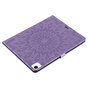 Cuir compatible avec iPad Pro 12,9 Pouces (2018 2020 2021 2022) Couverture De Cas Portefeuille D&#039;impression De Tournesol - Mauve