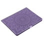 Cuir compatible avec iPad Pro 12,9 Pouces (2018 2020 2021 2022) Couverture De Cas Portefeuille D&#039;impression De Tournesol - Mauve
