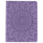 &Eacute;tui portefeuille en cuir pour iPad Pro 12,9 pouces (2018 2020 2021 2022) avec impression tournesol - Violet