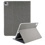 Tissu Faux Cuir compatible avec iPad Pro 12,9 Pouces 2018 2020 2021 2022 Housse De Couverture - Tissu Gris
