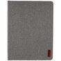 Tissu Faux Cuir compatible avec iPad Pro 12,9 Pouces 2018 2020 2021 2022 Housse De Couverture - Tissu Gris