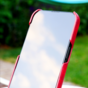 &Eacute;tui en similicuir Duo Cardslot Wallet pour iPhone 14 Pro Max - rouge