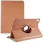Couverture en cuir artificiel pour biblioth&egrave;que rotative &agrave; 360 &deg; compatible avec iPad 10e g&eacute;n&eacute;ration 10,9 pouces 2022 - or rose
