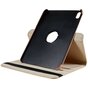 Couverture en cuir artificiel de biblioth&egrave;que rotative 360 pour iPad 10e g&eacute;n&eacute;ration 10,9 pouces 2022 - or rose