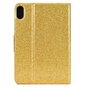 Couverture en cuir artificiel Glitter Bookcase compatible avec iPad 10e g&eacute;n&eacute;ration 10,9 pouces 2022 - or