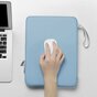 Housse en cuir artificiel Sleeve Pouch compatible avec iPad 10e g&eacute;n&eacute;ration 10,9 pouces 2022 - bleu clair