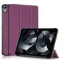Housse en cuir artificiel &agrave; trois volets pour iPad 10e g&eacute;n&eacute;ration 10,9 pouces 2022 - violet