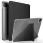 Housse en cuir artificiel &agrave; trois volets en Y compatible avec iPad Pro 12,9 pouces (2018 2020 2021 2022) - noir