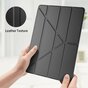Housse en cuir artificiel &agrave; trois volets en Y compatible avec iPad Pro 12,9 pouces (2018 2020 2021 2022) - noir