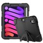 &Eacute;tui robuste en plastique et silicone Survivor Kickstand compatible avec iPad mini 6 (2021) et &agrave; l&#039;iPad mini 7 (2024) - noir
