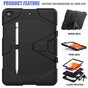 Survivor Kickstand coque robuste en plastique et silicone compatible avec iPad 10,2 pouces - noir