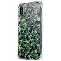 Coque en TPU Army Camouflage Survivor compatible avec iPhone X et XS - Vert Arm&eacute;e