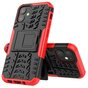 B&eacute;quille Antichoc En Plastique Antid&eacute;rapant Et &Eacute;tui TPU compatible avec iPhone 12 Mini - Rouge