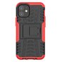 B&eacute;quille Antichoc En Plastique Antid&eacute;rapant Et &Eacute;tui TPU compatible avec iPhone 12 Mini - Rouge