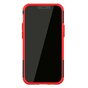 B&eacute;quille Antichoc En Plastique Antid&eacute;rapant Et &Eacute;tui TPU Pour IPhone 12 Mini - Rouge