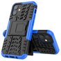 B&eacute;quille Antichoc En Plastique Antid&eacute;rapant Et &Eacute;tui TPU Pour IPhone 12 Mini - Bleu