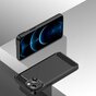 Coque Carbon Armor TPU avec finition bross&eacute;e compatible avec iPhone 13 - noir