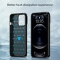 Coque Carbon Armor TPU avec finition bross&eacute;e compatible avec iPhone 13 Pro Max - noir