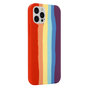 Coque en silicone Rainbow Pride pour iPhone 13 Pro Max - pastel