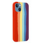 Coque en silicone Rainbow Pride pour iPhone 13 mini - pastel