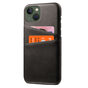 &Eacute;tui en cuir v&eacute;g&eacute;talien Duo Cardslot Wallet pour iPhone 15 - noir
