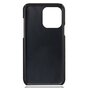 &Eacute;tui en cuir v&eacute;g&eacute;talien Duo Cardslot Wallet compatible avec iPhone 15 Pro - noir