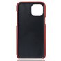 &Eacute;tui en cuir v&eacute;g&eacute;talien Duo Cardslot Wallet pour iPhone 15 - rouge