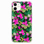 Coque en TPU avec feuilles et fleurs tropicales avec coins renforc&eacute;s compatible avec iPhone 11