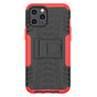 B&eacute;quille Antichoc En Plastique Antid&eacute;rapant Et &Eacute;tui TPU compatible avec iPhone 12 Pro Max - Rouge