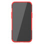 B&eacute;quille Antichoc En Plastique Antid&eacute;rapant Et &Eacute;tui TPU compatible avec iPhone 12 Pro Max - Rouge