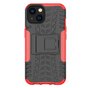 B&eacute;quille Antichoc En Plastique Antid&eacute;rapant Et &Eacute;tui TPU compatible avec iPhone 15 Plus - Rouge