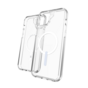 ZAGG Crystal Palace Snap Case compatible avec iPhone 14 Plus et iPhone 15 Plus - Transparent