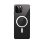 Xqisit NP Flex Case Anti Bac Magnet Coque recycl&eacute;e pour iPhone 15 Pro - Transparent