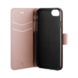Xqisit NP Wallet case Viskan case pour iPhone 6, 6s, 7, 8, SE 2020 et SE 2022 - couleur or rose