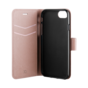 Xqisit NP Wallet case Viskan case compatible avec iPhone 6, 6s, 7, 8, SE 2020 et SE 2022 - couleur or rose