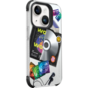 &Eacute;tui &agrave; musique r&eacute;tro Laut Pop compatible avec iPhone 15 - Color&eacute;